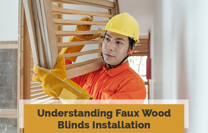 Install Faux Wood Blinds